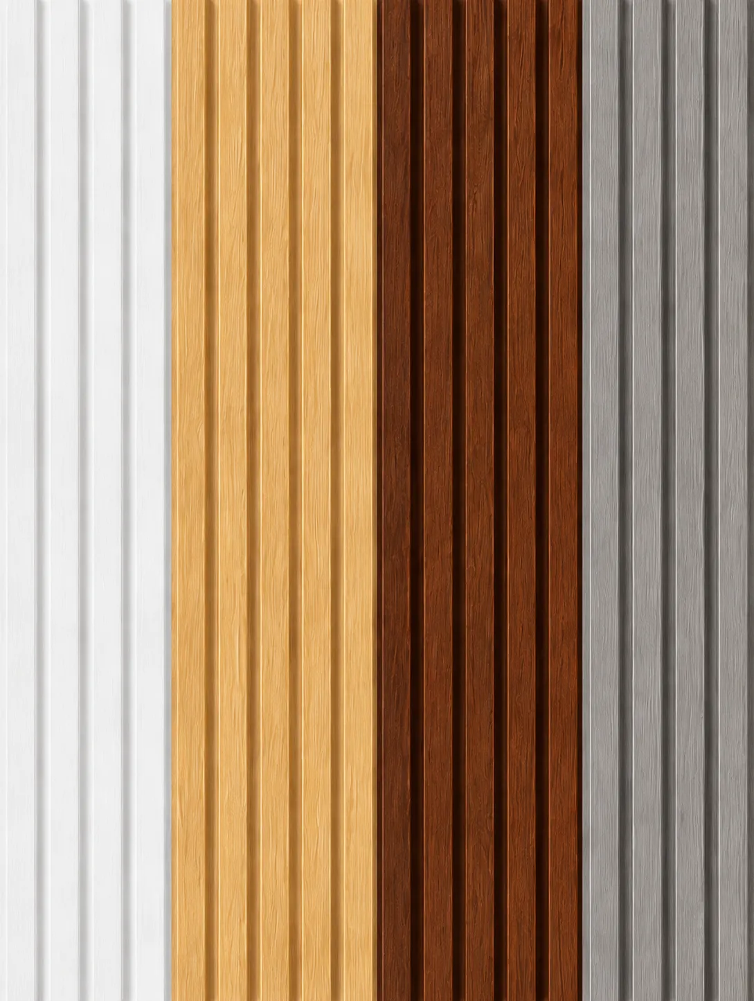 Palillería acústica de madera a rayas verticales